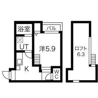 コンフォルタ杉村【202号室】の間取り