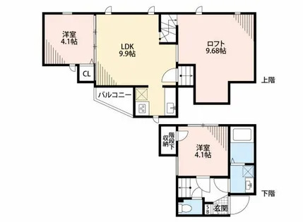 CB博多カルネ2【2階】の間取り
