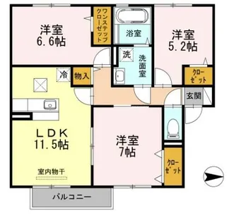 エクセレント早瀬【2階】の間取り