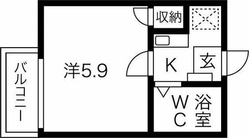 レオパレス21一宮第9【203号室】の間取り