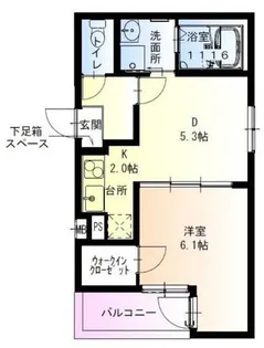 フジパレス守口日吉町【1階】の間取り