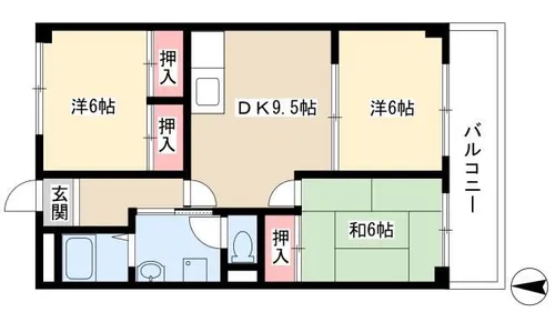 はら第2ハイツ【102号室】の間取り