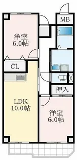 ソレアードナノ【3階】の間取り