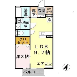 リガトーニ ワン【2階】の間取り