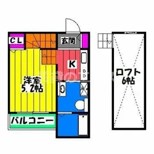 プレジール南福岡【202号室】の間取り