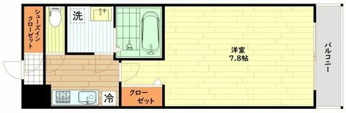 大阪府大阪市西区九条南1丁目【マンション】の間取り