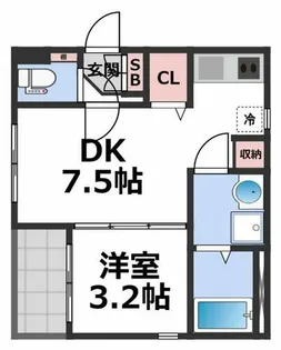 ハーモニーテラス小路東【1階】の間取り