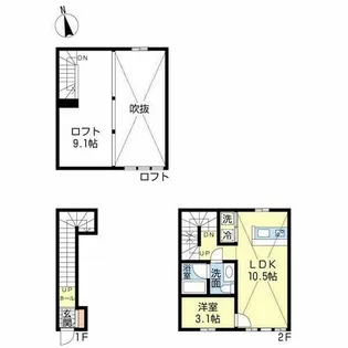 愛知県名古屋市昭和区緑町2丁目【アパート】の間取り