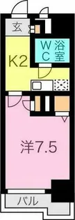 ライオンズマンション名駅西【2階】の間取り