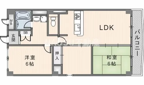 スターリースカイテラニシ【302号室】の間取り