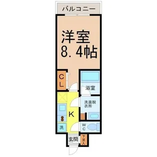 1Kの間取り画像