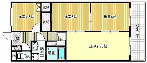 ハイムリトルオアシス【2階】の間取り