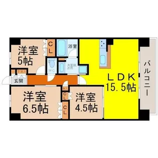 ラフィシア上前津【9階】の間取り