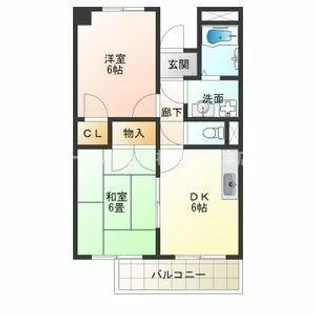 トミー六番館【4階】の間取り