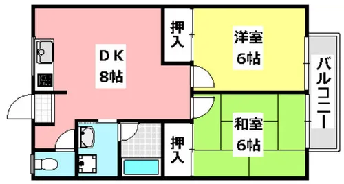 ヒルポイント春日丘【301号室】の間取り
