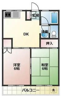 ハイツ寿【301号室】の間取り