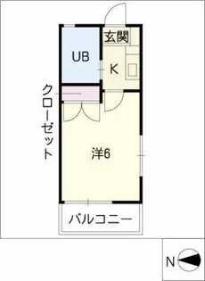 メモワール弥栄【201号室】の間取り
