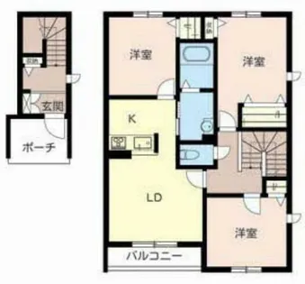 モンノール【C202号室】の間取り