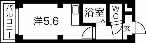 ベルメゾン中川Ⅱ【2階】の間取り