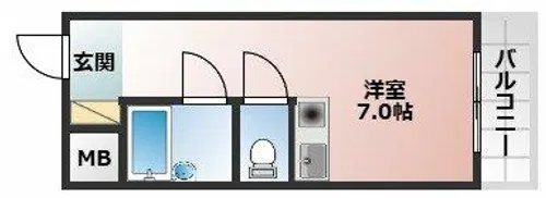 川口ハイツ【907号室】の間取り