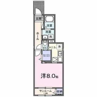 ルミエール 井竜【1階】の間取り