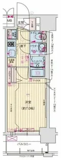 プレサンス水都OKAWA【5階】の間取り