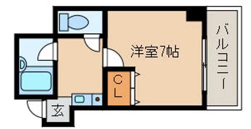 兵庫県尼崎市南塚口町2丁目【マンション】の間取り