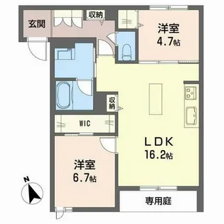 ホワイトベース【2階】の間取り