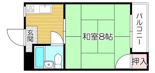 大阪府大阪市旭区中宮5丁目【マンション】の間取り
