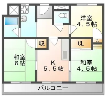 グリーンプラザ【2階】の間取り