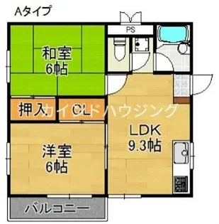 ハイツ和【2階】の間取り