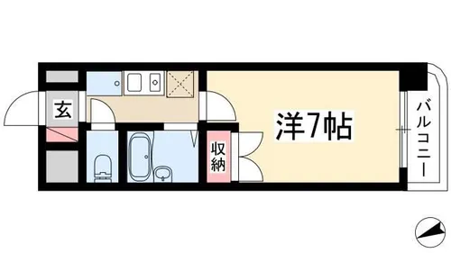 クレセントM浮島【1階】の間取り