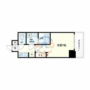 ファーストフィオーレ大阪城イースト【12階】の間取り