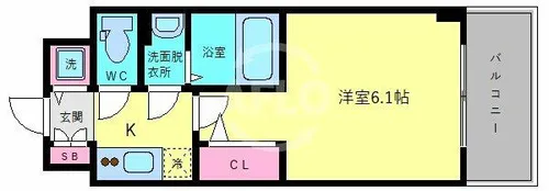 エスリード大阪城テラス【10階】の間取り