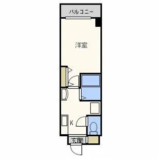 グランパシフィック堀江WEST【2階】の間取り