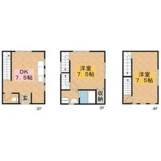 サンジミニアーノ・ハウス【F号室】の間取り