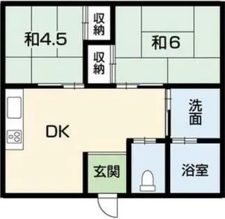 黒田荘【202号室】の間取り