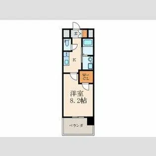 ヴィーラブライト【13階】の間取り