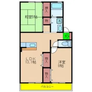 ミモザ【1階】の間取り