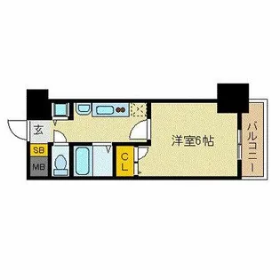 プレサンス名古屋STATIONビーフレックス【10階】の間取り