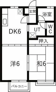 コーポα【2階】の間取り