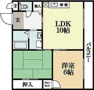 コンフォールパオ【1階】の間取り
