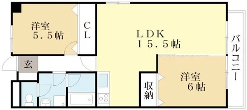 コロニアル宇治【4階】の間取り