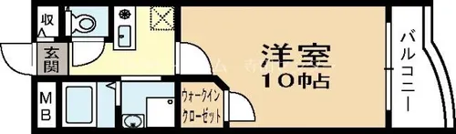 京都府城陽市久世南垣内【マンション】の間取り