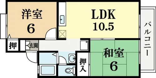 サンメゾン【2階】の間取り