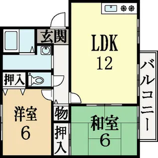 リオベルデ寺田【2階】の間取り