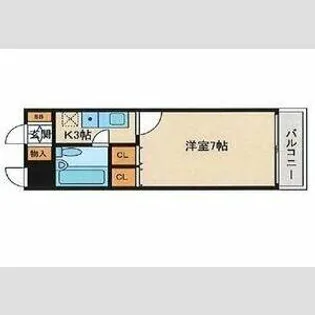 アーバンエース西神戸パル【3階】の間取り