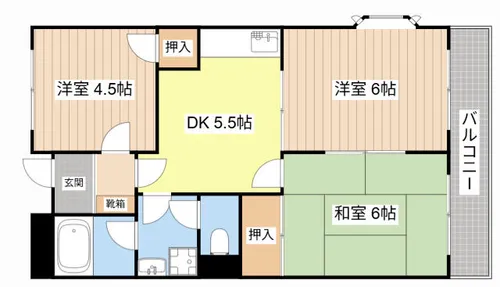 Twin Avenue B【306号室】の間取り