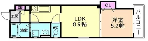 ラモーナ諸福Ⅰ【1階】の間取り