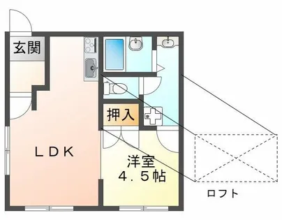 サニーコート霞ヶ丘【2階】の間取り